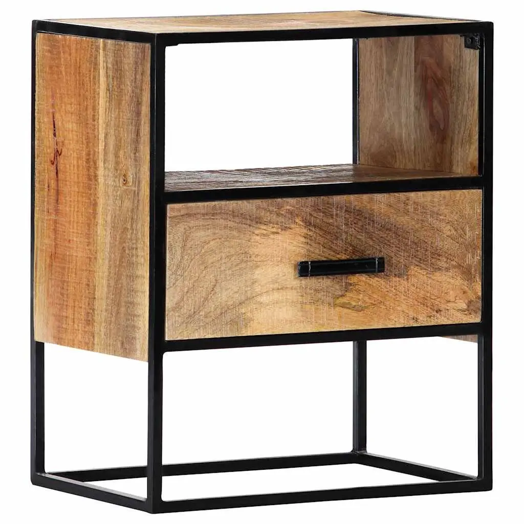 Bedside Table in Brown with Storage Options
