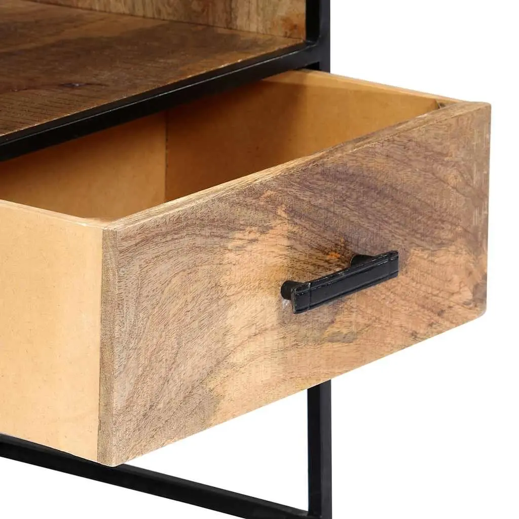 Bedside Table in Brown with Storage Options