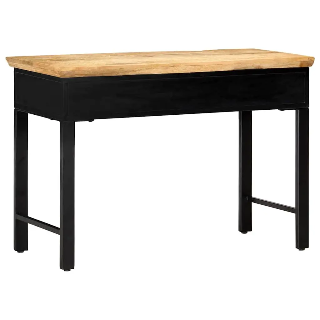 Writing Desk Office Table 110x50x76 cm Brown Solid Wood with 2 Drawers Storage