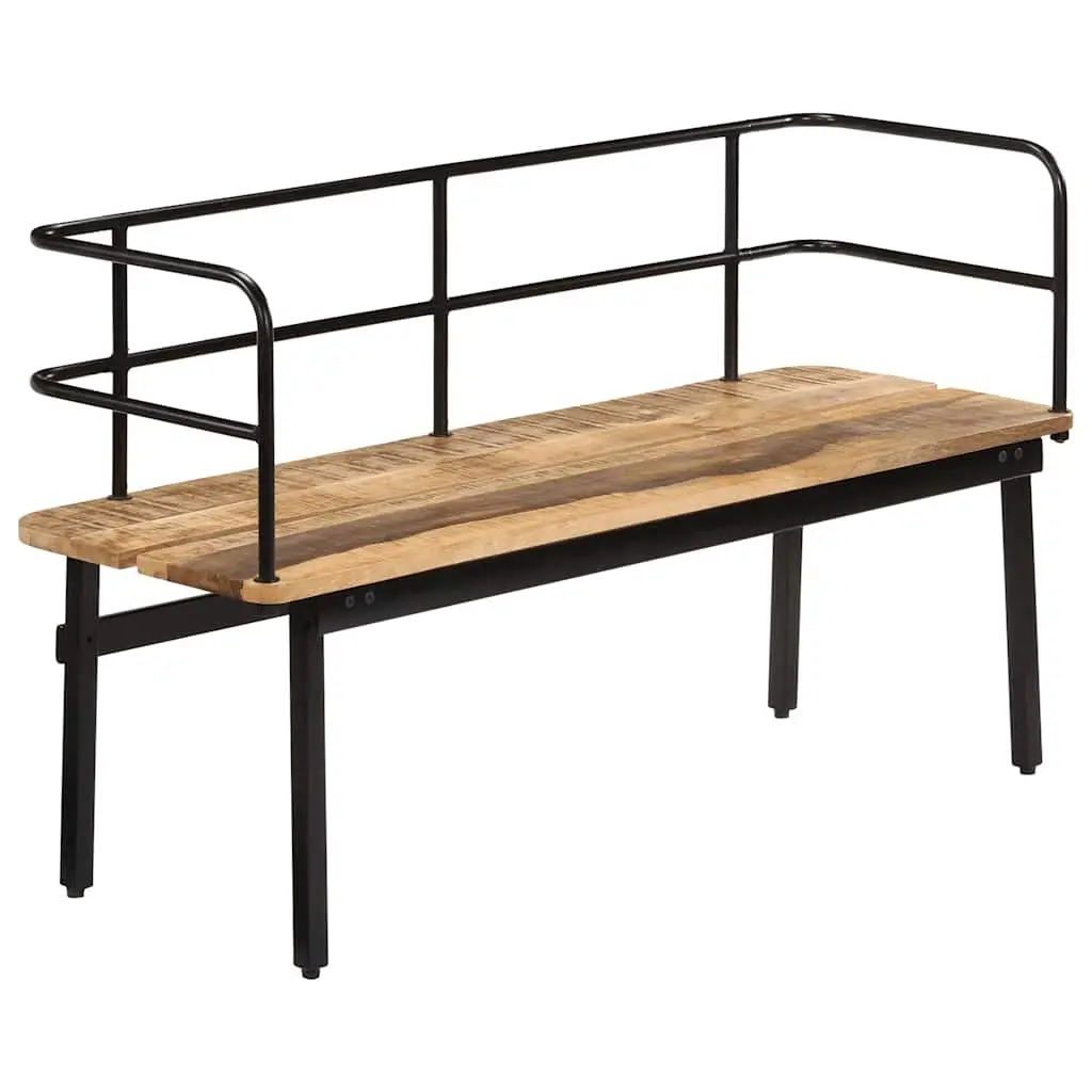 Solid Mango Wood Bench 120x40x70 cm Brown Storage Entryway Hall Seat