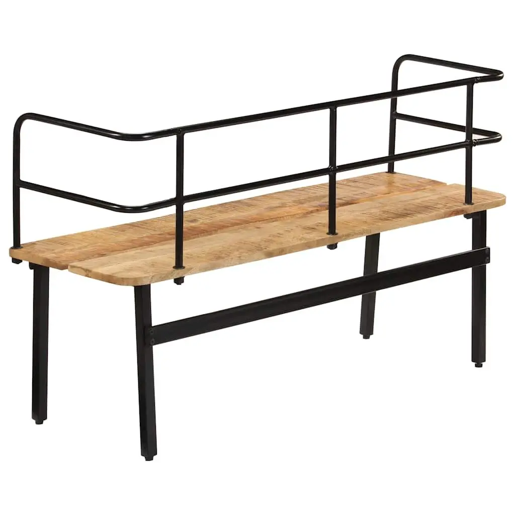 Solid Mango Wood Bench 120x40x70 cm Brown Storage Entryway Hall Seat