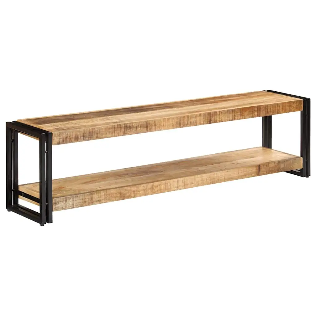 TV Cabinet 150x30x40 cm Solid Mango Wood Brown Vintage Storage Unit Furniture