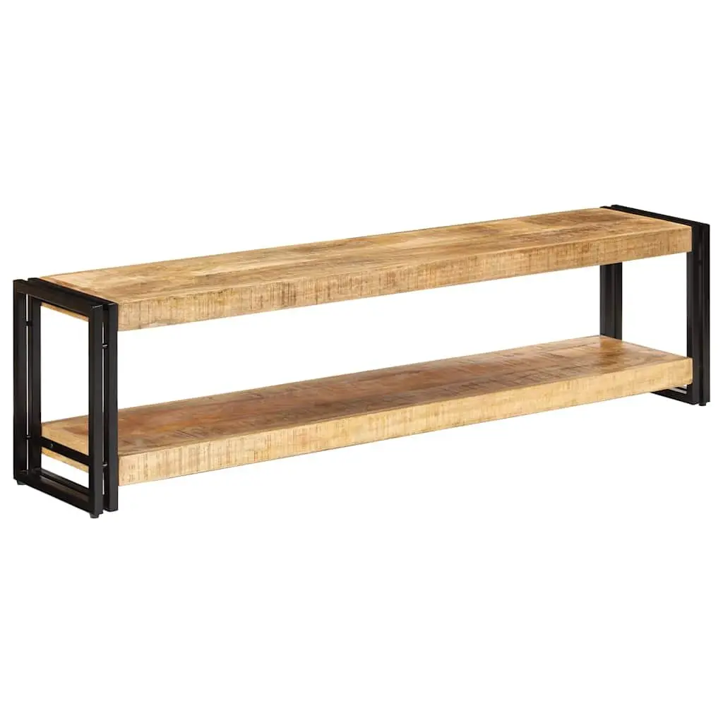 TV Cabinet 150x30x40 cm Solid Mango Wood Brown Vintage Storage Unit Furniture