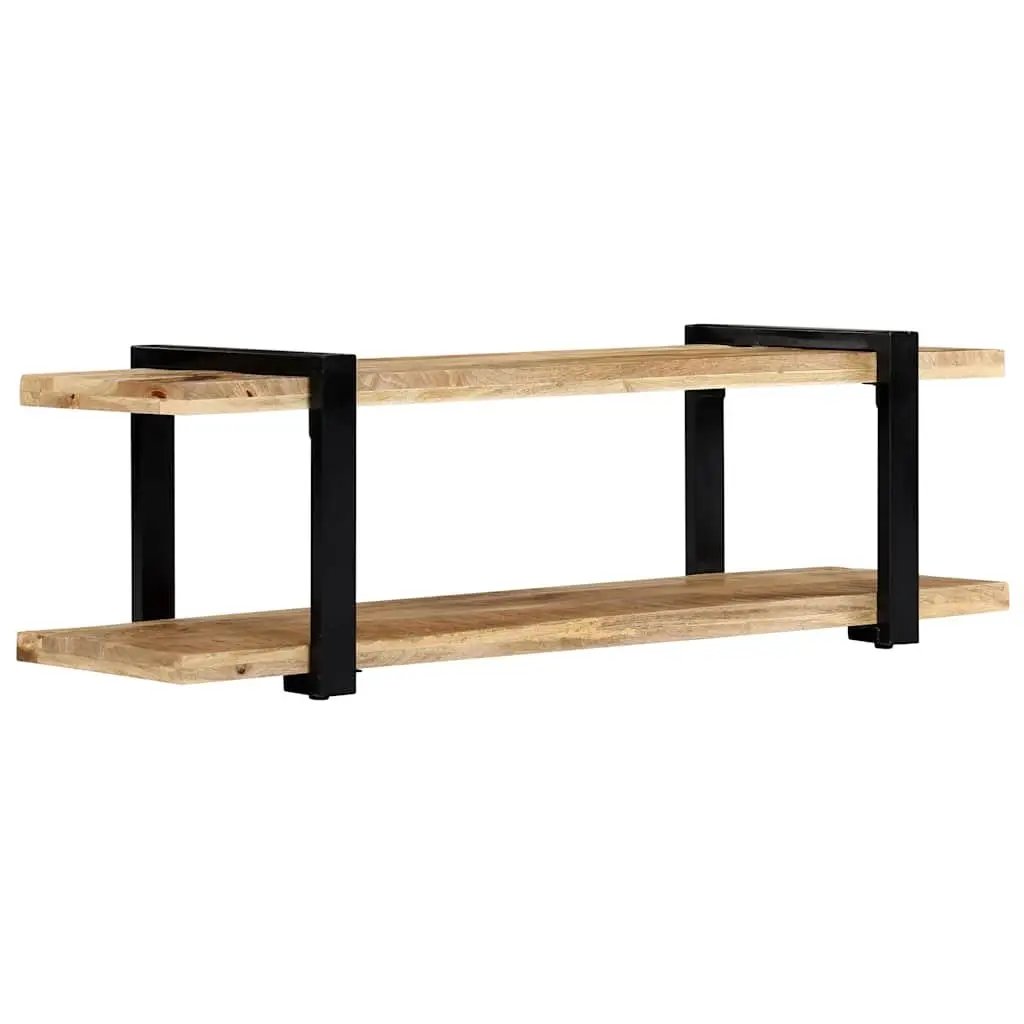 TV Cabinet Industrial Style Solid Mango Wood 130x40x40 cm Brown