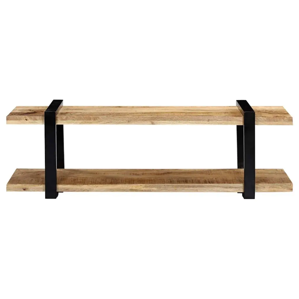 TV Cabinet Industrial Style Solid Mango Wood 130x40x40 cm Brown