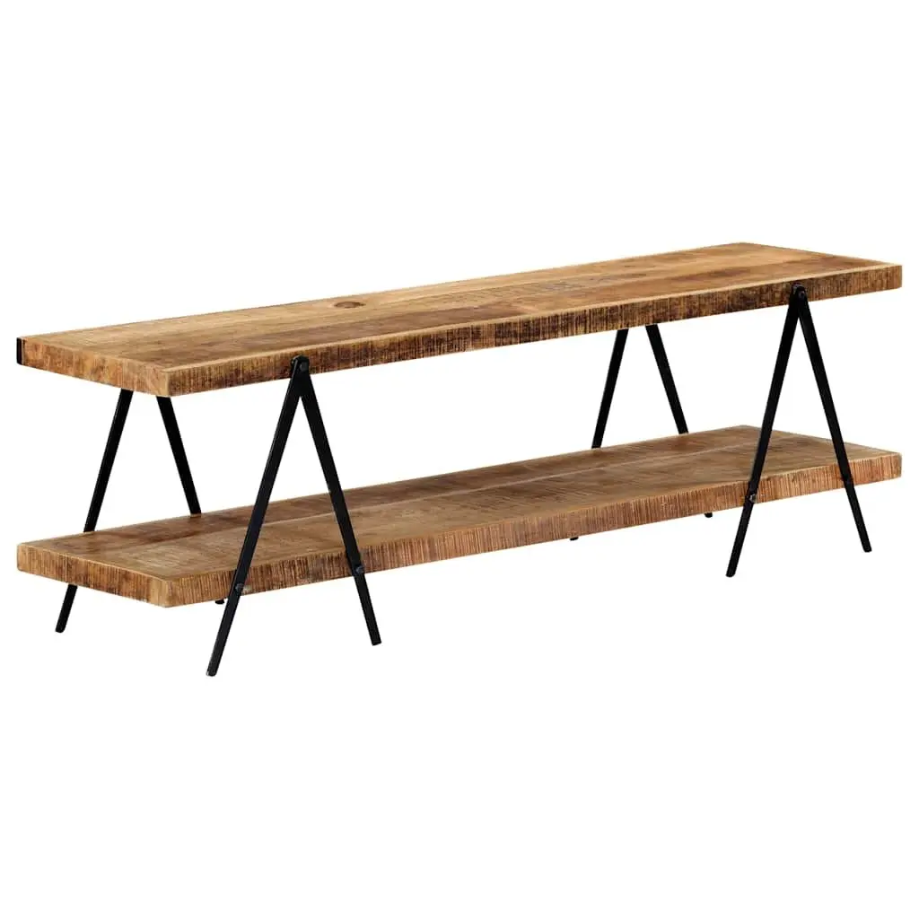 TV Cabinet Solid Mango Wood Storage Unit 160x40x50 cm Brown