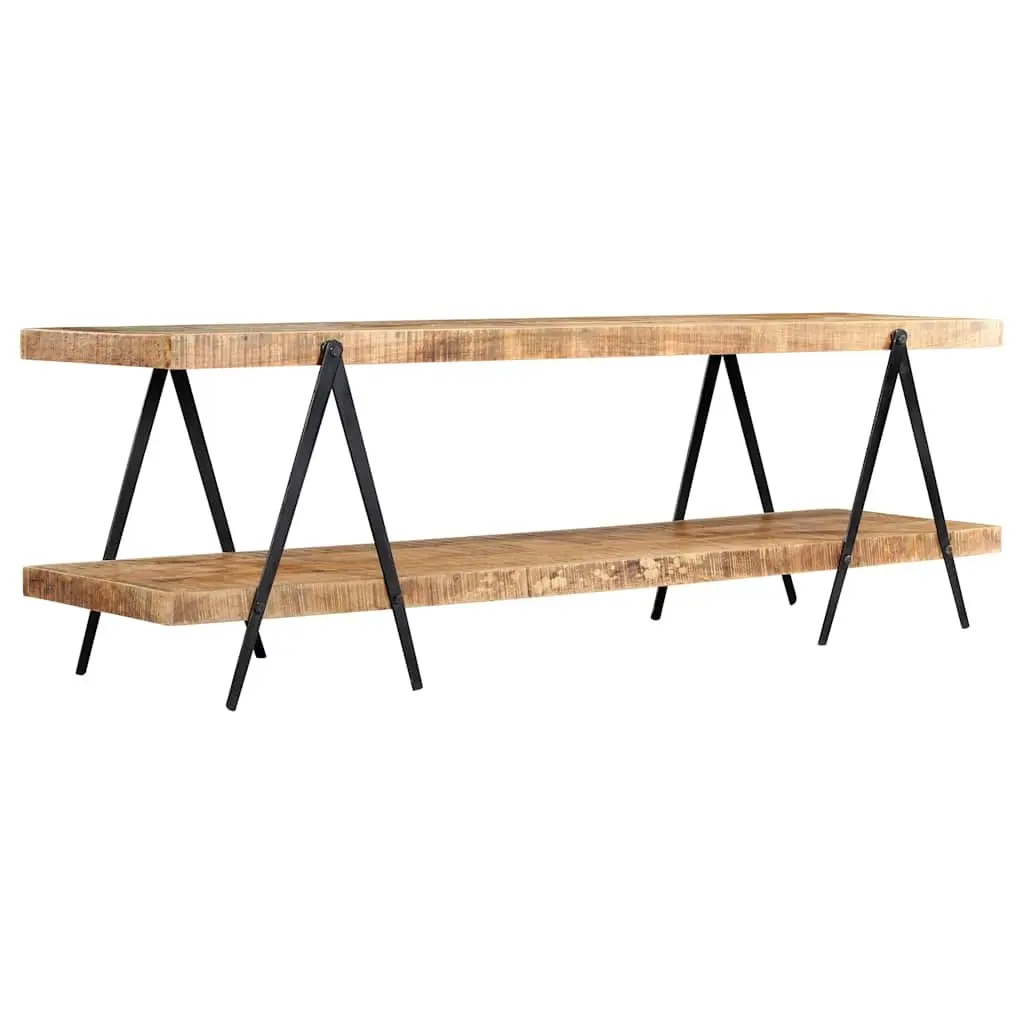 TV Cabinet Solid Mango Wood Storage Unit 160x40x50 cm Brown