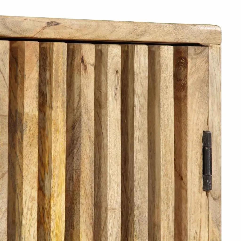 Sideboard Storage Cabinet 60x35x75 cm Brown Solid Mango Wood 2 Door