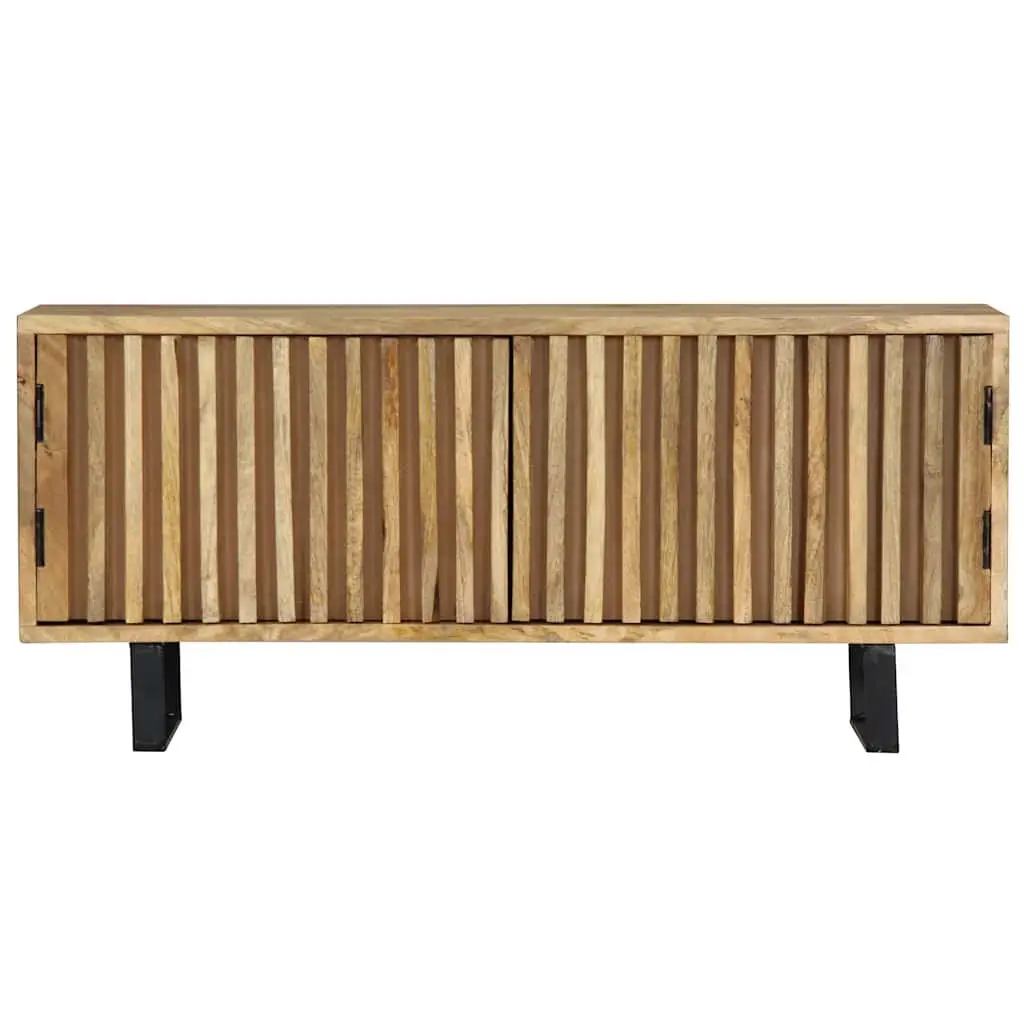 Brown Solid Mango Wood TV Cabinet for Storage Needs
