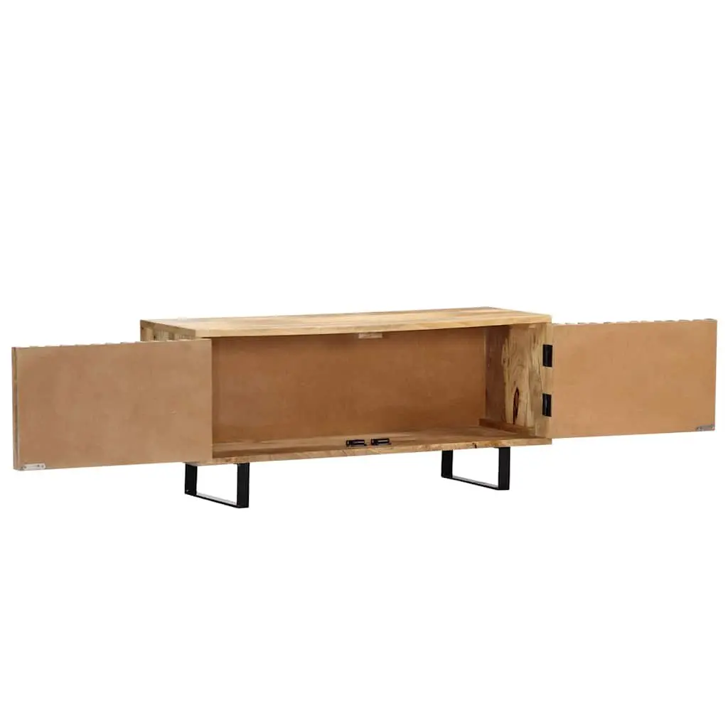 Brown Solid Mango Wood TV Cabinet for Storage Needs