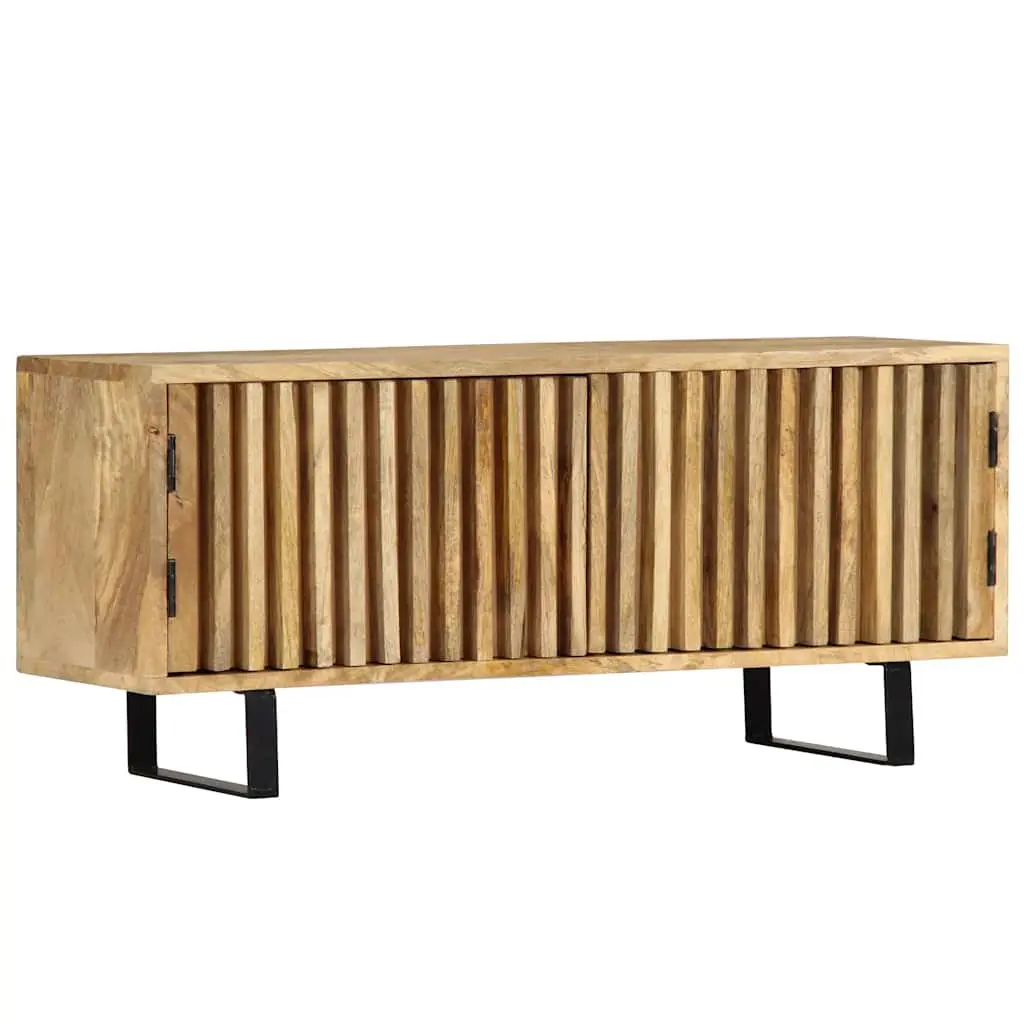 Brown Solid Mango Wood TV Cabinet for Storage Needs
