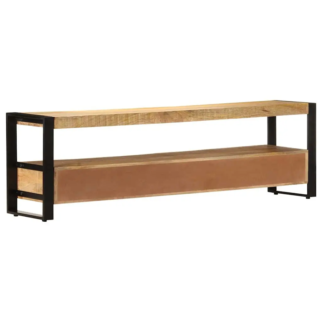 Rustic Lowboard TV Cabinet Solid Wood Storage 150x30x45 cm Brown