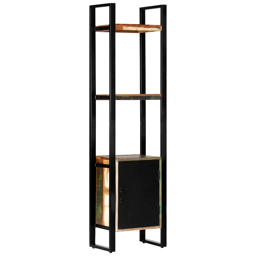 Reclaimed Wood Bookshelf 45x30x171 cm Storage Cabinet with Shelves Display