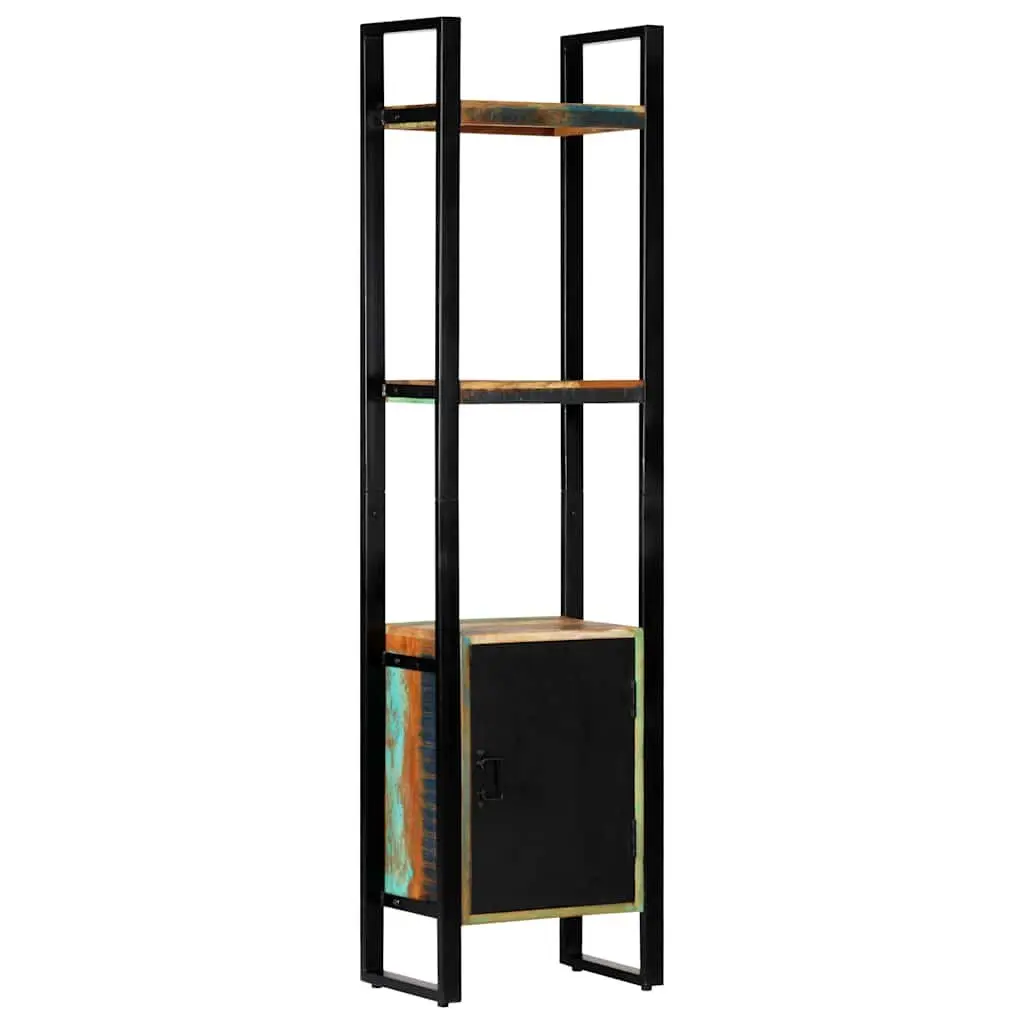 Reclaimed Wood Bookshelf 45x30x171 cm Storage Cabinet with Shelves Display