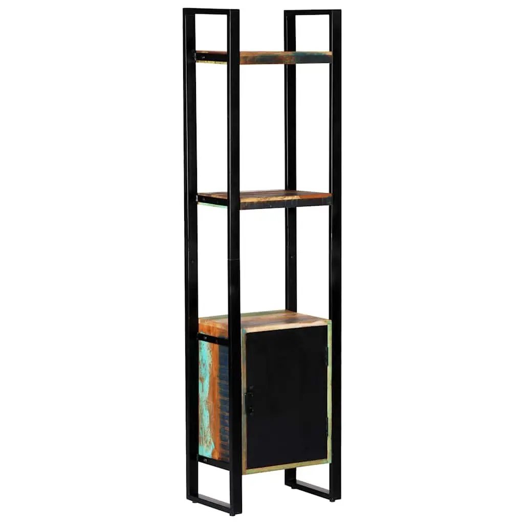 Reclaimed Wood Bookshelf 45x30x171 cm Storage Cabinet with Shelves Display