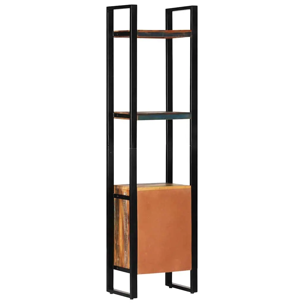Reclaimed Wood Bookshelf 45x30x171 cm Storage Cabinet with Shelves Display