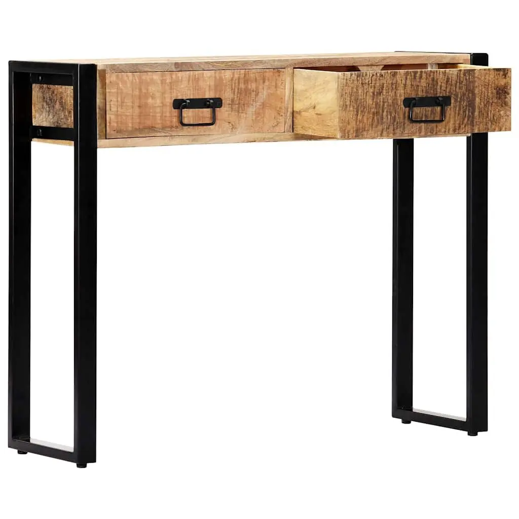 Console Table 90x30x75 cm Solid Mango Wood Hall Entry Accent Furniture Brown