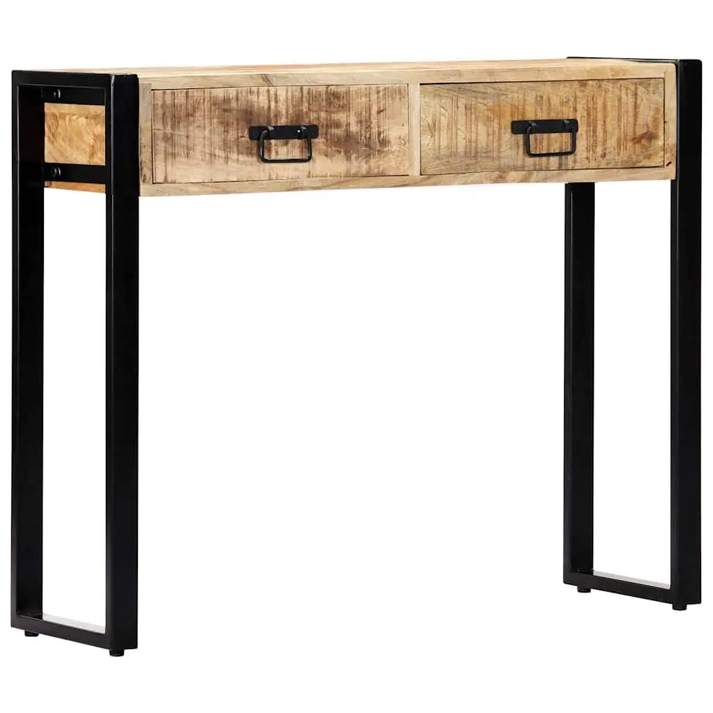 Console Table 90x30x75 cm Solid Mango Wood Hall Entry Accent Furniture Brown