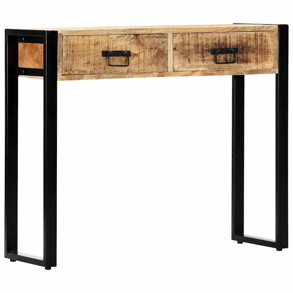 Console Table 90x30x75 cm Solid Mango Wood Hall Entry Accent Furniture Brown