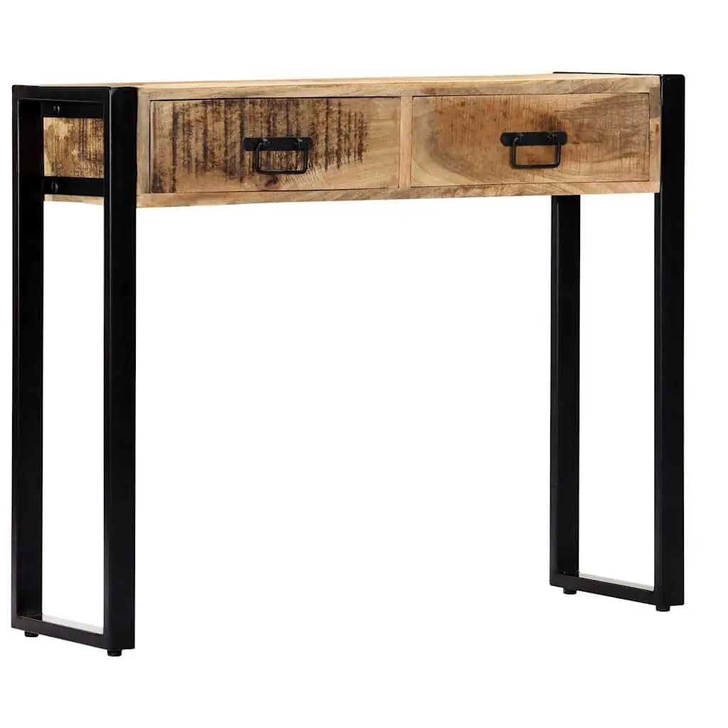 Console Table 90x30x75 cm Solid Mango Wood Hall Entry Accent Furniture Brown