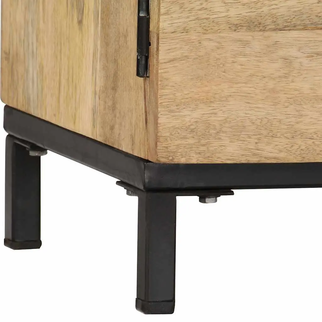 TV Cabinet HiFi Storage Unit 145x30x41 cm Solid Mango Wood Brown Antique Style