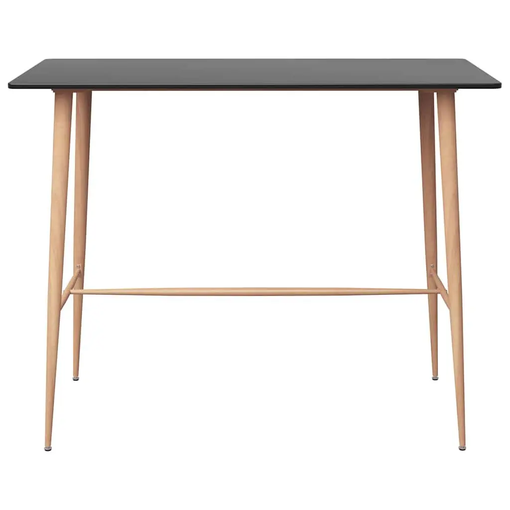 Bar Table Black Kitchen Dining Counter Height Furniture Tall Cocktail Standing
