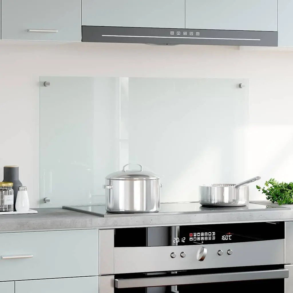 Tempered Glass Splashback Kitchen Wall Protector 90x50 cm Transparent