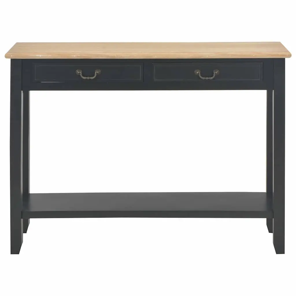 Black Console Table with Storage Options