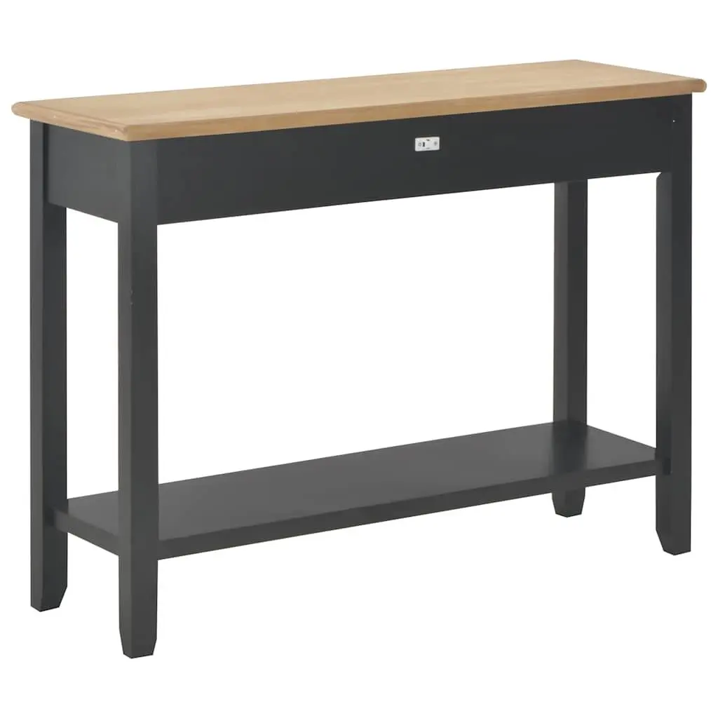 Black Console Table with Storage Options