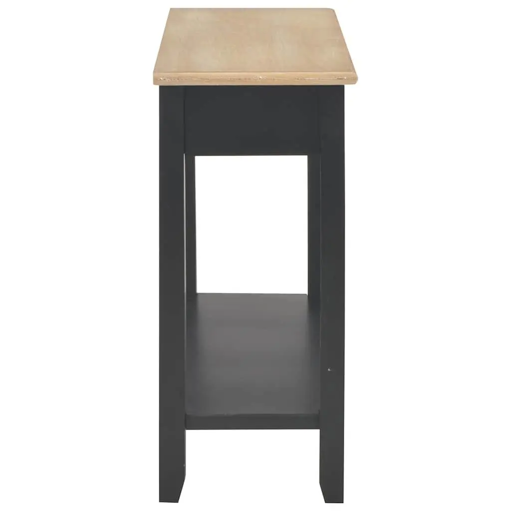 Black Console Table with Storage Options