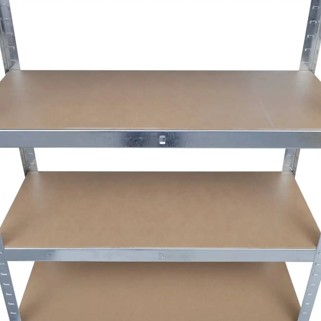 Storage Rack Shelf Unit Organization System 5 Piece Set Brown