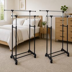 Reliable Adjustable Clothes Rack Set for Smart Storage