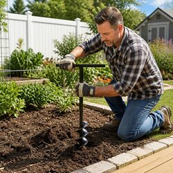 Reliable 120mm Ground Drill for Easy Gardening Tasks