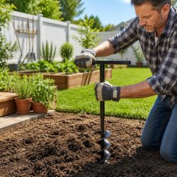 Practical 120mm Ground Drill Auger with Handle Extensions