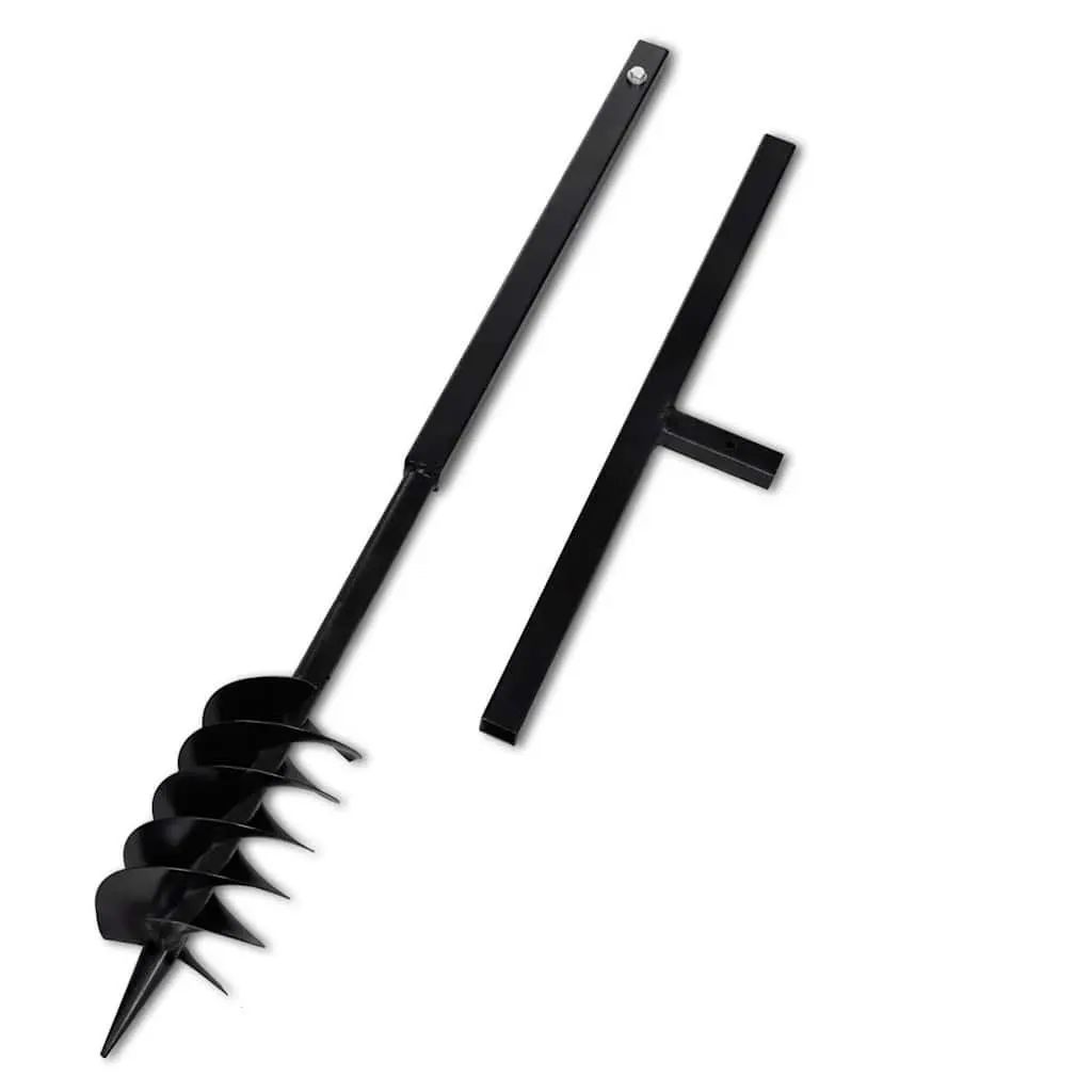Ground Drill Auger 120mm Soil Aerator with Handle Extension Tubes 13m Steel
