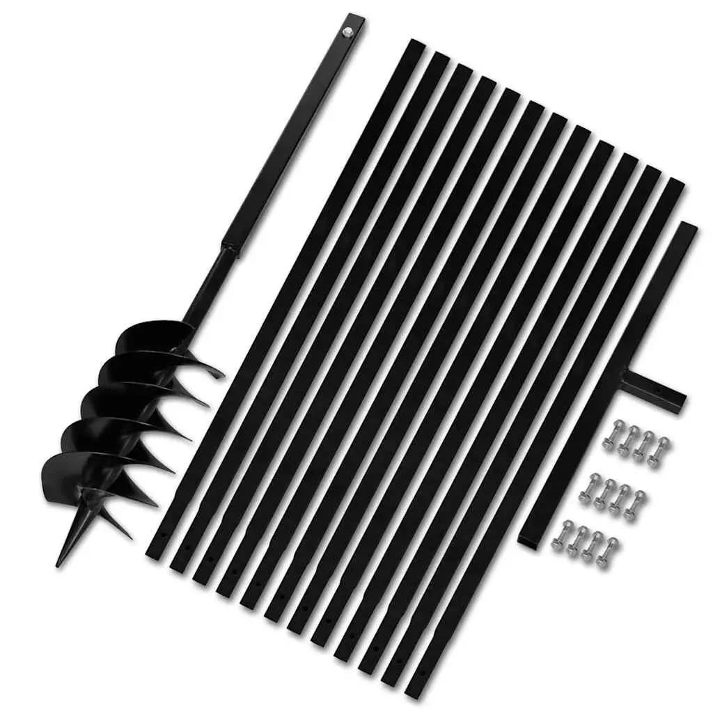 Ground Drill Auger 150mm Soil Aeration with Handle Extension Tubes 13m