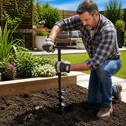 Reliable 180mm Ground Drill Auger for Easy Gardening