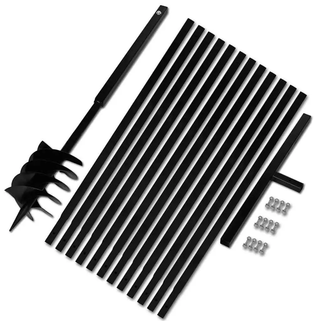 Ground Drill Auger 180mm Soil Aeration with Handle Extension Tubes 13m