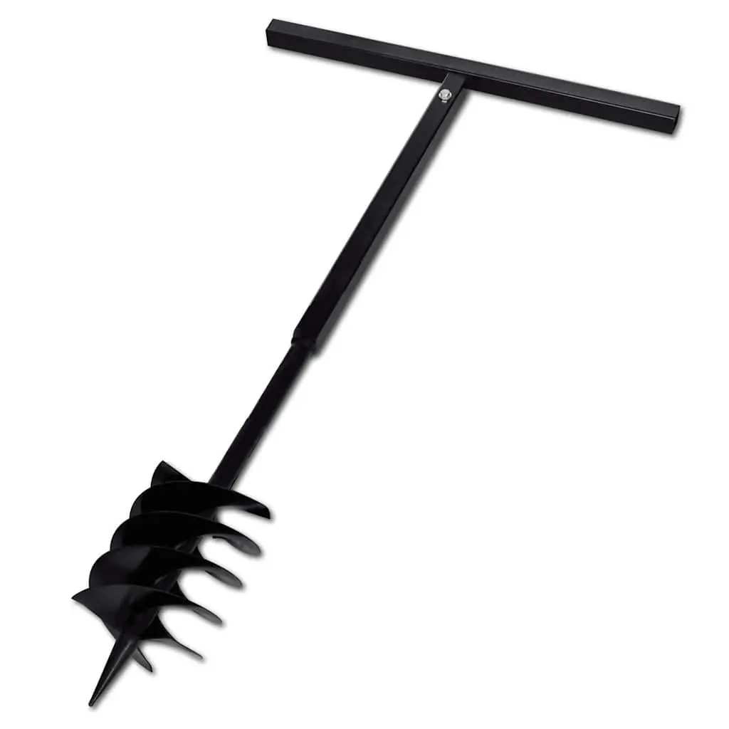 Ground Drill Auger 180mm Soil Aeration with Handle Extension Tubes 13m