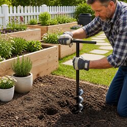 200mm Ground Drill with 5m Extension Tubes for Easy Use