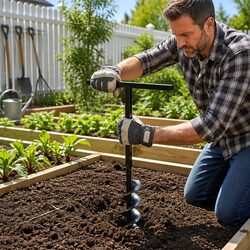 Reliable 200mm Ground Drill with Convenient Handle