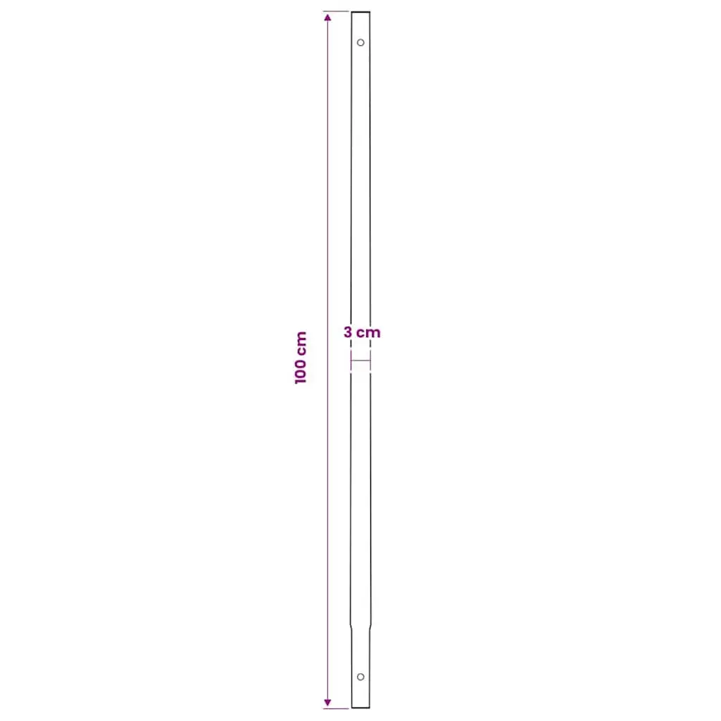Ground Drill Soil Drilling Tool with Handle 200mm Steel 8 Piece Extension Tubes