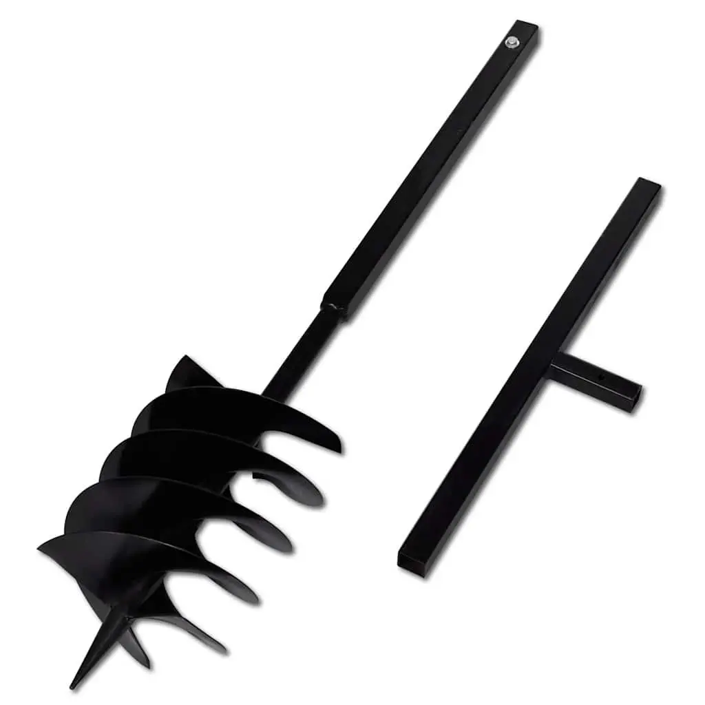Ground Drill Soil Drilling Tool with Handle 200mm Steel 8 Piece Extension Tubes
