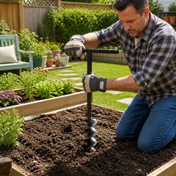 Reliable 200mm Ground Drill for Your Garden Needs