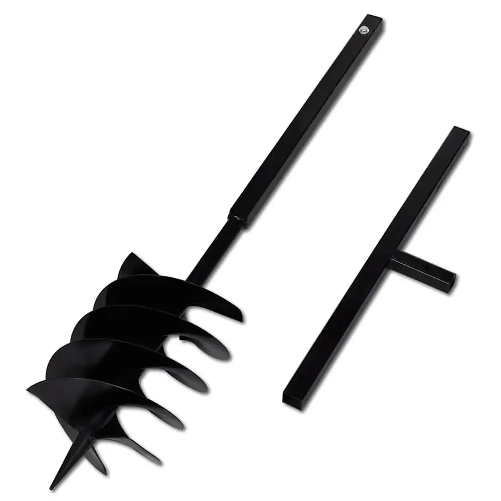 Ground Drill 200mm Soil Auger with Handle 13m Extension Tubes Gardening Tool