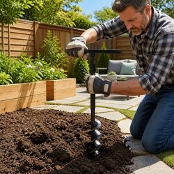 Reliable 80mm Ground Drill Auger for Your Gardening Needs