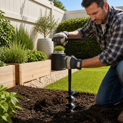 Reliable 80mm Ground Drill for Gardening Tasks