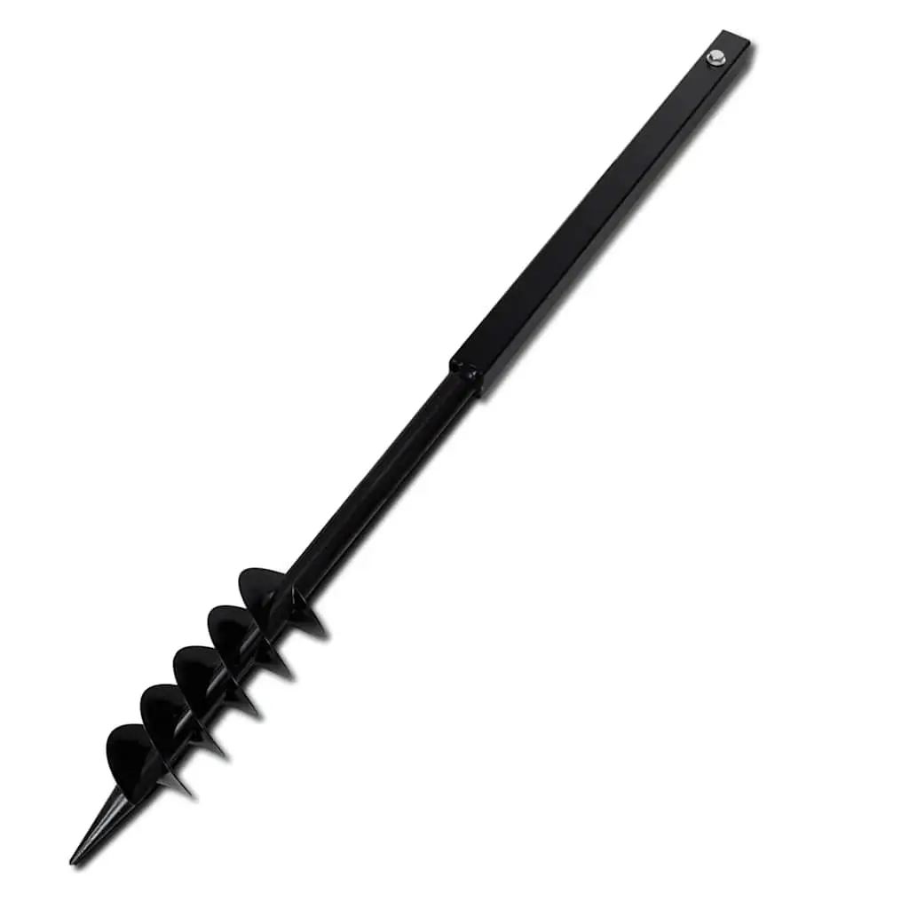 Ground Drill 80mm Soil Auger with Handle and 12 Extension Tubes for Gardening Digging