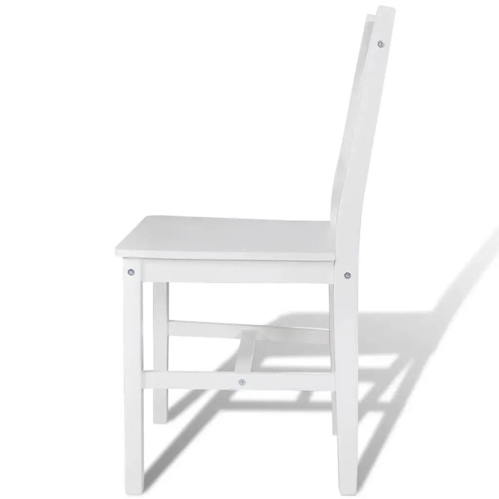 Dining Chairs White 6 Piece Kitchen Dining Room Furniture Set