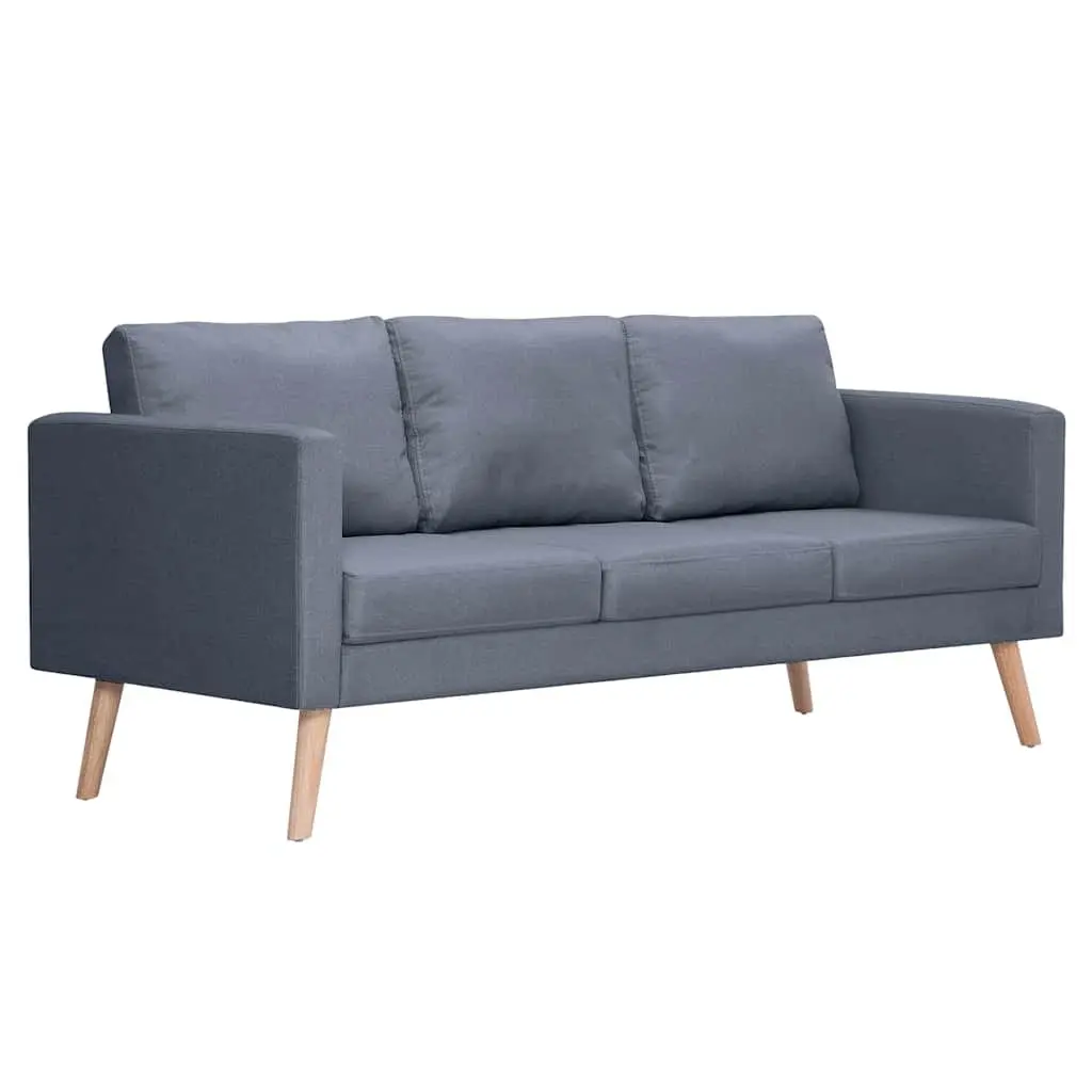 Sofa Set 2-Seater 3-Seater Grey Fabric Living Room Couch